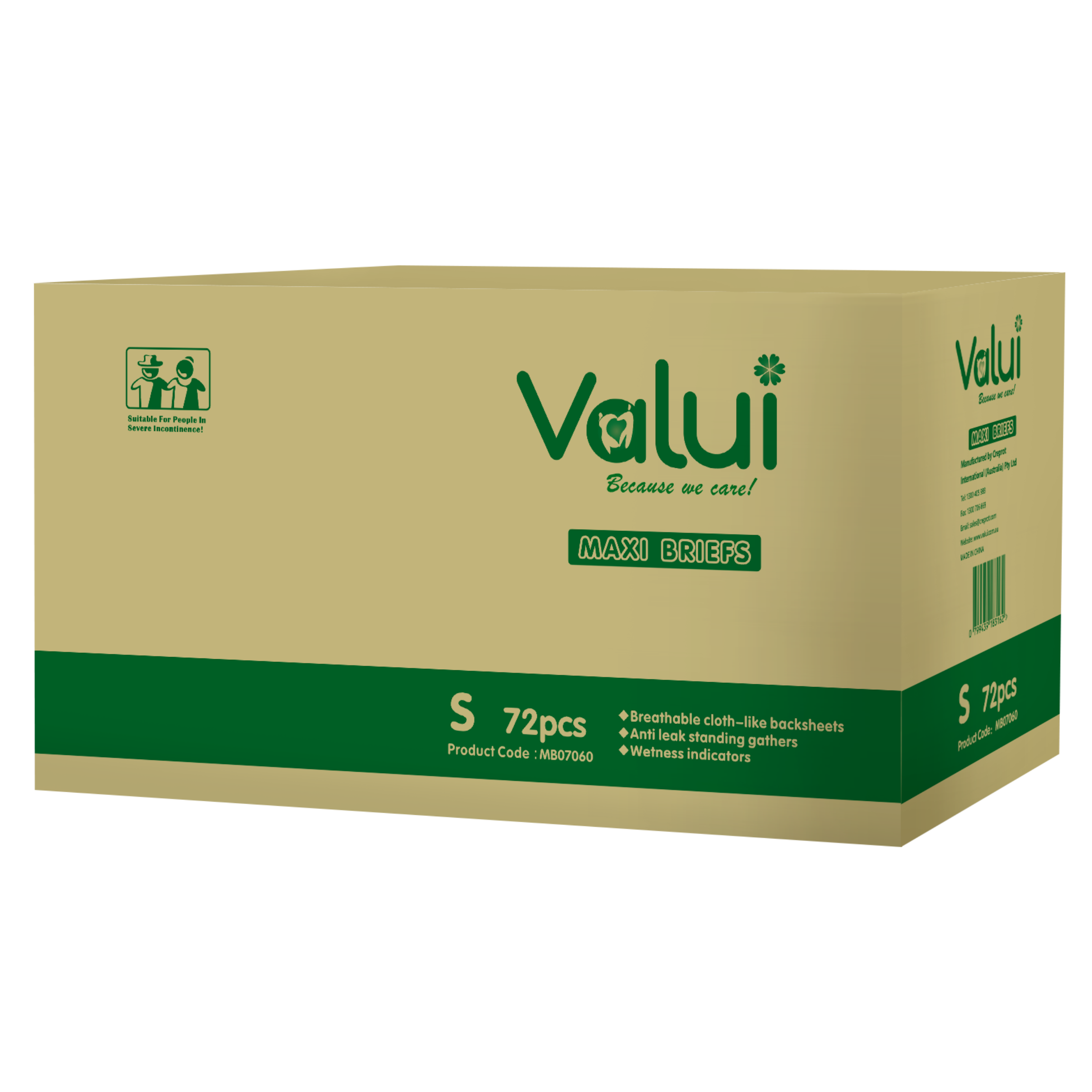 VALUI Maxi Briefs Small Carton Priority One Independent Mobility Valui maxi briefs small carton priority one independent mobility